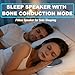 Under-Pillow Sleep Speaker, Ultra Thin Wireless Bluetooth Under Pillow Speaker for Sleeping, Under Pillow Bone Sound Speaker with Bluetooth Alarm White Noise Night Light (Blue)