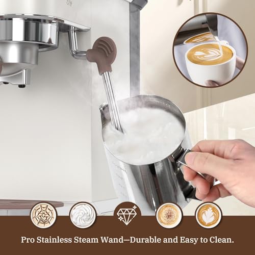 Máquina de café expresso, máquinas de café expresso para casa, café expresso de 20 bar com espumador