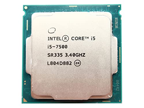 Core i5-7500 3.40GHz Socket LGA1151 4-Core CPU Desktop Processor SR335 Compatible Replacement Spare Part for Intel Compatible and Desktop Systems