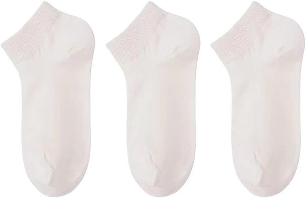 3 Pairs Men Women Ankle Socks Thin Light Running Tennis Golf Moisture Breathable Hosiery