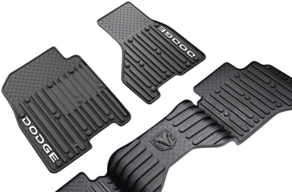 Mopar 82211627AB Dark Slate Gray All-Weather Floor Mat (Front Seat Mats), 2 Pack