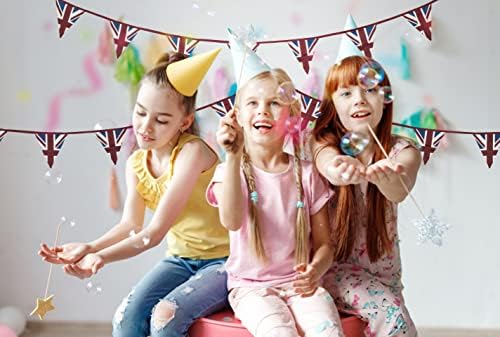 Vintage Style Double Sided Union Jack Festival Bunting - 100% Cotton Bunting, 5 Meters
