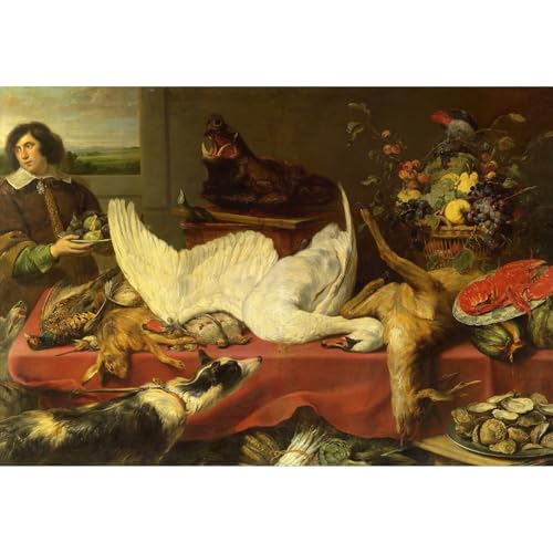 Sublimez un grand mur vide avec la toile Nature morte avec un cygne