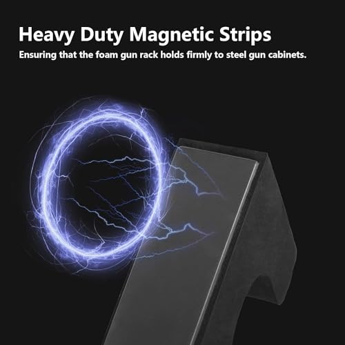 BOOSTEADY Waffenregal zur Waffenaufbewahrung, Waffentresor Zubehör für Gewehre und Schrotflinten Waffenhalter im Waffenschrank Schrotflinten Gewehrauflage Schaumstoff mit Magnetstreifen