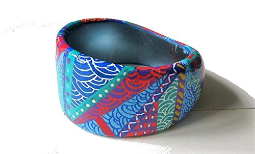 Bracelet manchette peint à la main, un éclat d'art à porter - 4