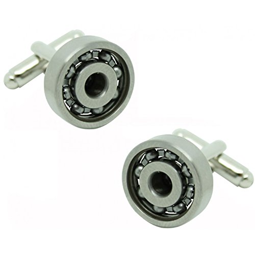 Gemelos Rodamiento Coche Cufflinks para trajes de novio y eventos