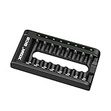 XTAR BC8 Battery Charger for 1.5v Lithium aa Batteries 1.2V Ni-MH AA AAA 1.5v Lithium Rechargeable (BC8 Charger Only)