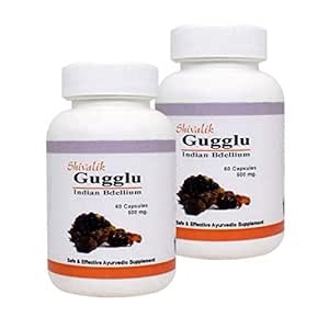 Shivalik Herbals Gugglu- Commiphora Mukul - 120 Capsules : Amazon.in ...