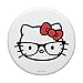 Hello Kitty Big Face Nerd Glasses PopSockets Adhesive PopGrip