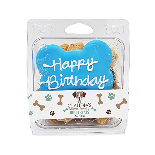 Claudia's Canine Bakery Blue Happy Birthday Cookie Clamshell