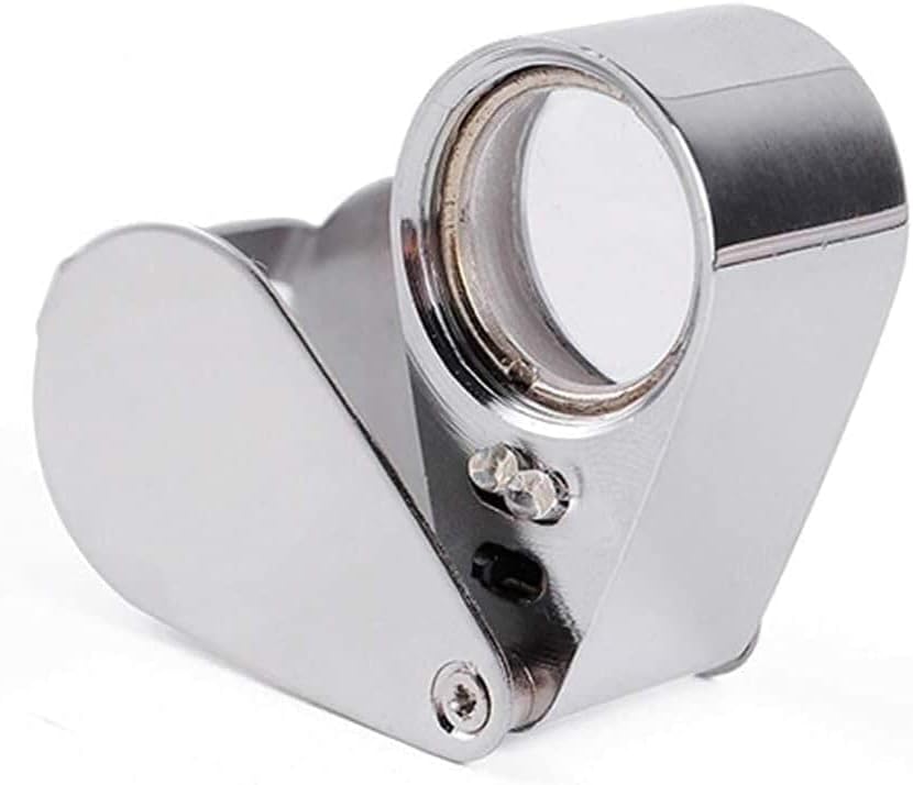 Magnifying Glasses Screen Magnifier Magnifier Led Portable 30X Jewel Stamp Recognition Handheld Magnifier with LED Light Double The Comfort