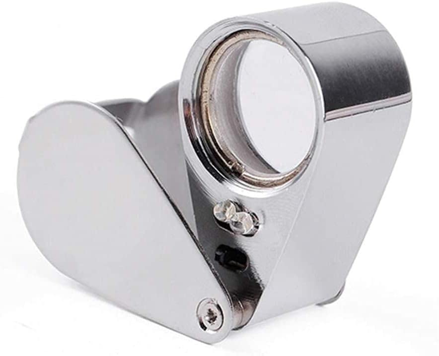 Lupa de Pantalla Lupa Led portátil 30X reconocimiento de Sello de Joya Lupa de Mano con luz LED Doble Comodidad