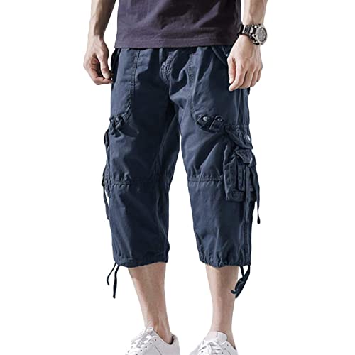 Sawmew Herren 3/4 Kurze Hosen Cargo Shorts Outdoor Sommer Shorts Freizeit...