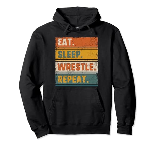 Wrestling Funny Wrestles Saying Christmas For Young Wrestler Felpa con Cappuccio