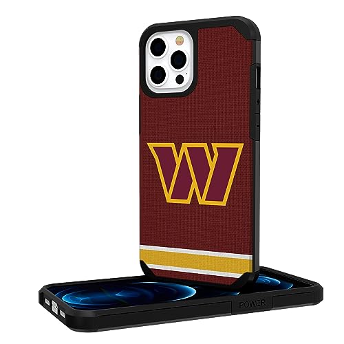 Keyscaper Washington Commanders iPhone Rugged Stripe Design Case