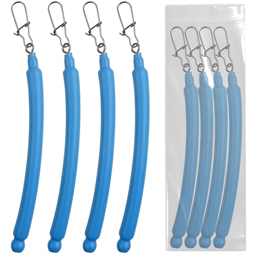 Dragging Weights for Catfish, Slip Stick Catfishing Dragging Weights No Snag Sinkers for Trolling, Drifting, Bottom Bouncing Snagless Catfish Sinkers Catfishing Trolling Weights, Blue 4pcs 2oz