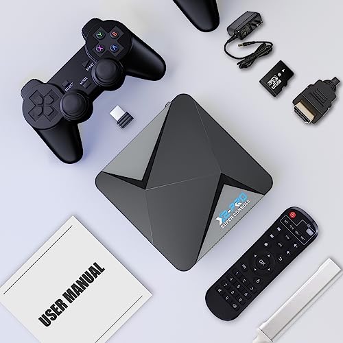 Bearway Retro Game Console,Super Console X2 Pro 82K+ Video Games,Plug & Play Video Game Console,Emulator Console Compatible 60+ Emulators, Retro Gaming Console Three Systems 4K Uhd,2.4G+5.0G,Bt 5.0 #TOP6
