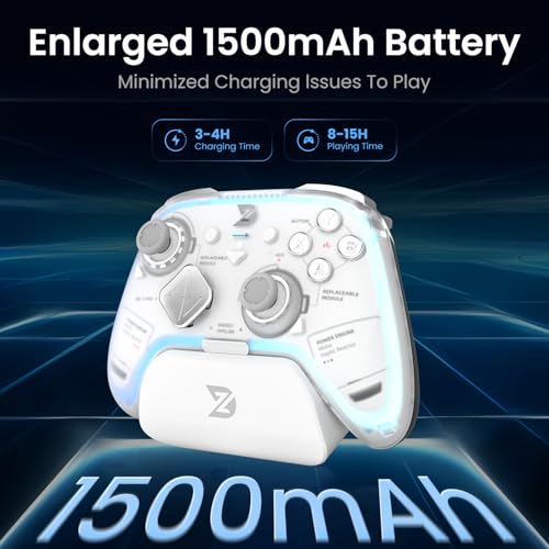 ZD Ultimate Legend Wireless Controller, TMR Joysticks, Hall Effect Triggers, 3000Hz Polling Rate, 1ms Low Latency, Modular Design, Compatible with Switch/Switch2/PC/Steam/Android/iOS by ZD - Image 7