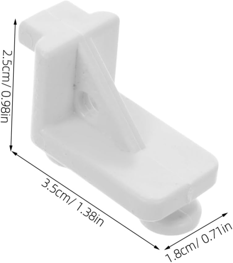 PRETYZOOM 10pcs Refrigerator Buckle Cabinet Adjustable Fridges Freezer Refrigerator Shelf Clips Refrigerator Bracket Latches Freeze Clip Can Replacement Appliance and Release Plastic White