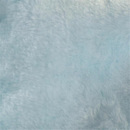 Pemberly Row Oversized Furry Bean Bag Chair, 42"W x 42"D x 19"H, Teal Cotton Twill Upholstery, Refillable Polystyrene Beads, Portable Lightweight Design, Machine Washable Slipcover, Seating for All - Image 6