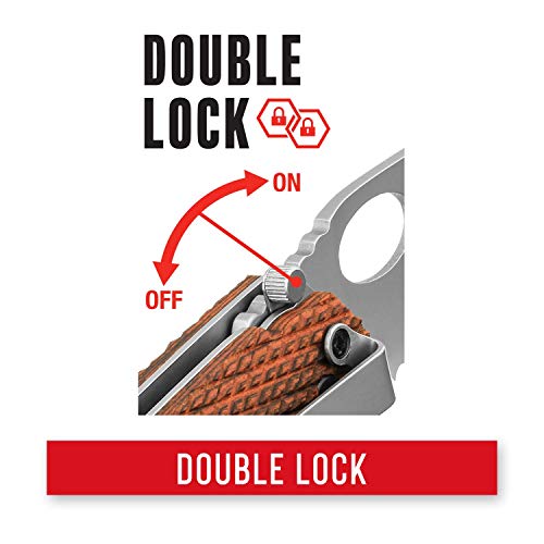 Coast® Dx312 Double Lock™ Folding Knife 3.35-Inch Blade Brown #TOP1