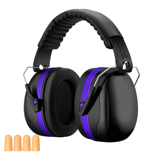 YUANRAN Noise Reduction Earmuffs, Ear Protection Headphones,NRR 28dB Soundproof Safety Ear Muffs for Shooting Adult