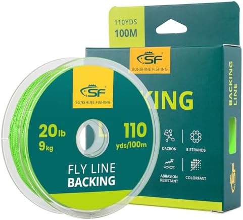 SF Fly Fishing Dacron Braided Backing Line Trout Line 20LB 100m/108yds Green
