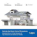 Tapo H500 Hub intelligent pour la maison, alarme intégrée, connectez 16 caméras et 64 capteurs, stockage local intégré de 16 Go + disque dur/SSD extensible de 16 To, détection IA avancée, sortie HDMI - 7