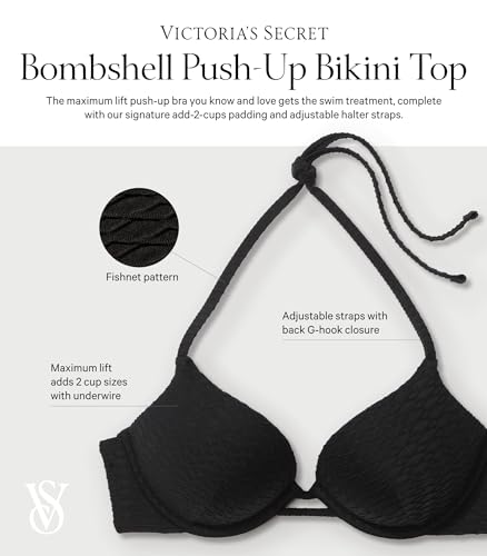 Victoria's Secret Mix-and-Match Bombshell Push Up Bikini Top, Add 2 Cups (32A-38DD)4