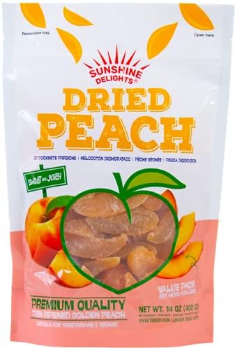 Sunshine Delights Premium Soft Dried Fruits (Peach, 200g)