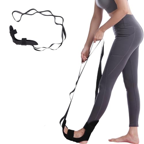 Calf Stretcher and Foot Stretcher for Plantar Fasciitis,LIHUUIZEYU Ideal for Physical Therapy and Achilles Tendonitis Relief, Perfect for Yoga, Dancers,Gymnastics, and Flexibility Training(Black)