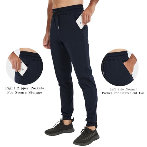 Image of Tall Mens Sweatpants Extra Long Athletic Jogger Pants Zipper Pockets