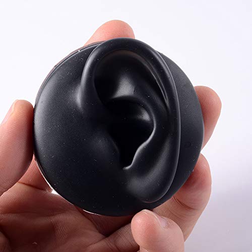 Black Soft Silicone human Ear Mouth Eye Tongue Navel Model Display Puncture display simulation for jewelry display teaching tool (1PC Mouth) by CHUANCI - Used condition - Image 6