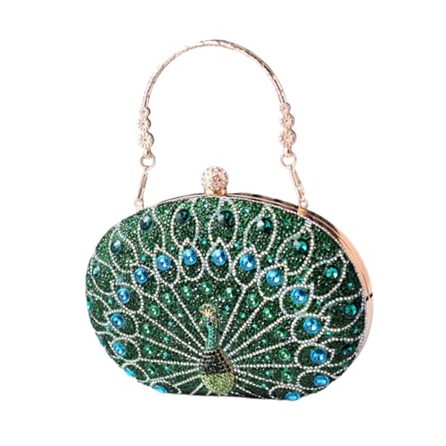 Pochette de Soirée Motif Paon : Cadeau Idéal pour Femme