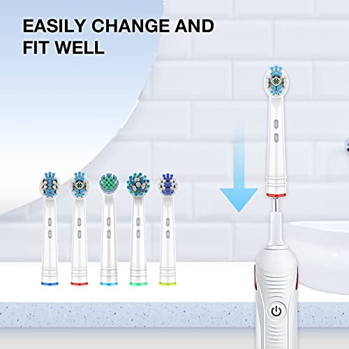 Replacement Toothbrush Heads Compatible For Oral B Braun Electric Toothbrush,10 Pack Professional Precision Brush Heads For Oral B 7000/Pro 1000/9600/ 5000/3000/8000 #TOP5