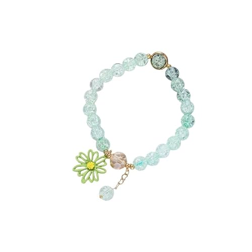 XAM Colorful Daisy Crystal Beaded Bracelet