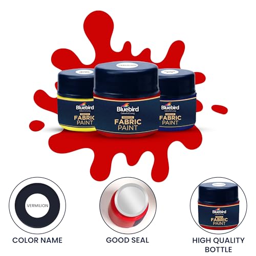 Bluebird BB-FP 6-Pack Fabric Paint, Primary Colors thumb #3