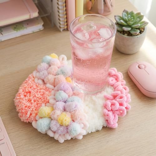 beausougon DIY Latch Hooking Craft 3D Coaster Set with Moss Design， Crochet Kit for Adults by beausougon - Image 6