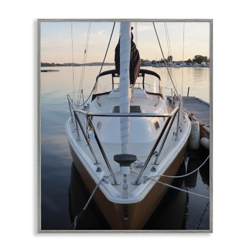 'Boat Mast Ocean Marina'| Framed Giclee Art