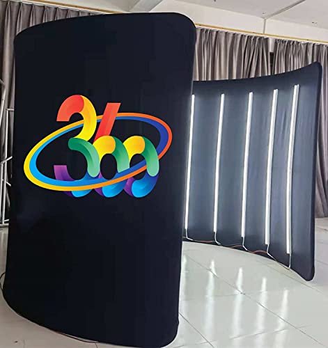 Rxfsp 360 Photobooth Enclosure Backdrop Tent With Led Lights For 360 Photo Booth Machine Party Events #TOP1