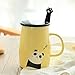Angelice Home Cute Panda Mug Funny Ceramic Coffee Mug with Stainless Steel Spoon, Novelty Coffee Mug for Panda Lovers