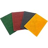  Premium Schleifvlies-Pads 150x230mm 4 Stück - Schleifvliesmatte SET MIX Korn 240-1200 für Holz, Edelstahl, INOX, Kupfer