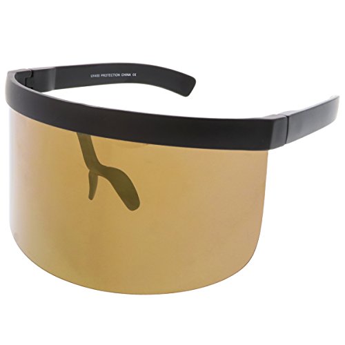 Image of zeroUV Visor Sunglasses for Men and Women, Futuristic Face Shield Glasses with UV400 Protection 172mm
