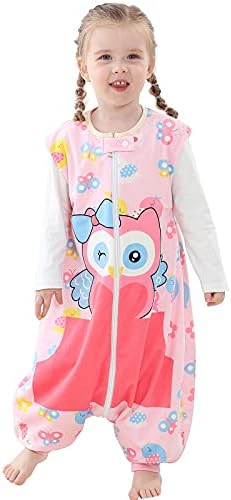 COOKY.D Unisex Sleeveless Newborn Baby Boys Girls Zip Sleeping Bag with Feet Cute Kids Nursery Bedding Wearable Blanket, 1-3 Years, Grey Shark