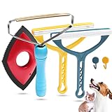 4 Pack Pet Hair Remover,Portable Lint Remover for Clothes, Reusable Dog and Cat Hair Remover,Pet Hai