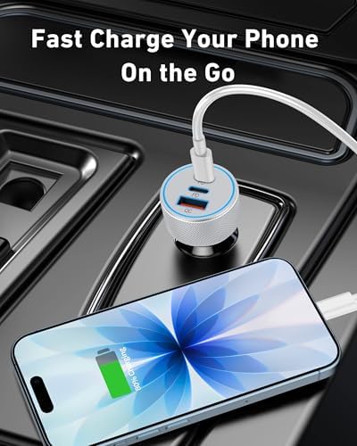 67W 3-Port Super Fast Type C Car Charger USB C for Samsung S26 S25 S24 S23 — view 7