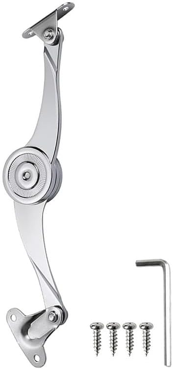 Adjustable Hydraulic Randomly Stop Hinges Support Rod for Kitchen Wardrobe Cabinet Polish Hinge Lift Up Flap Stay Hardware Tools(2pcs)