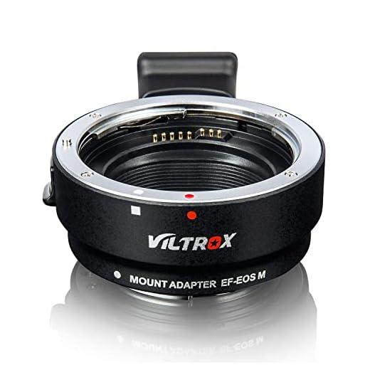 Viltrox EF-EOS M Elektronisk autofokuslins monteringsadapter för Canon EF/EF-S-objektiv till Canon EOS-M (EF-M montering) spegellös kamera M1 M3 M5 M6 M10 M50 M100