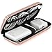 Shockproof Carring Case, iMangoo Hard Protective EVA Case Impact Resistant Travel Power Bank Pouch Bag USB Cable Organizer Sleeve Pocket Accessory Earphone Pouch Smooth Coating Zipper Wallet Rose Gold
