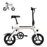 Jasion EB3 Electric Bike for Adults 21mph Folding Adults Electric Bicycles, 350W Brushless Motor, 36